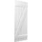 Ekena Millwork Americraft 5-Board (2 Batten) Wood Spaced Board-n-Batten Shutters w/ Z-Bar, ARW102SB519X36WHH, PR ARW102SB519X36WHH - alternate 9